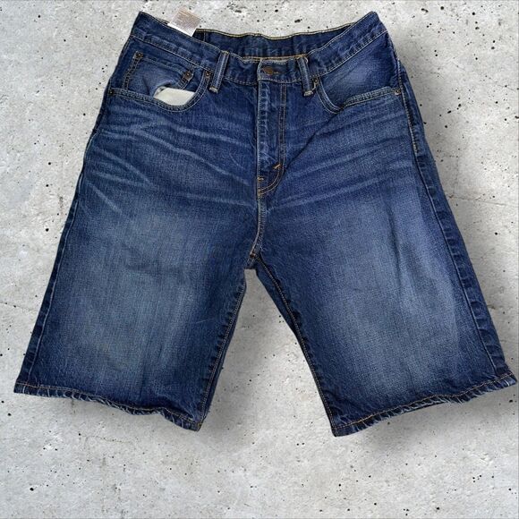 Levi’s 501 Cut-Off Denim Shorts Men’s Blue Button Fly Size 31 Medium Wash - Picture 2 of 8